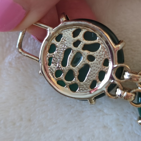 Kendra Scott Cassie Statement Bracelet Emerald Green - Picture 11 of 12